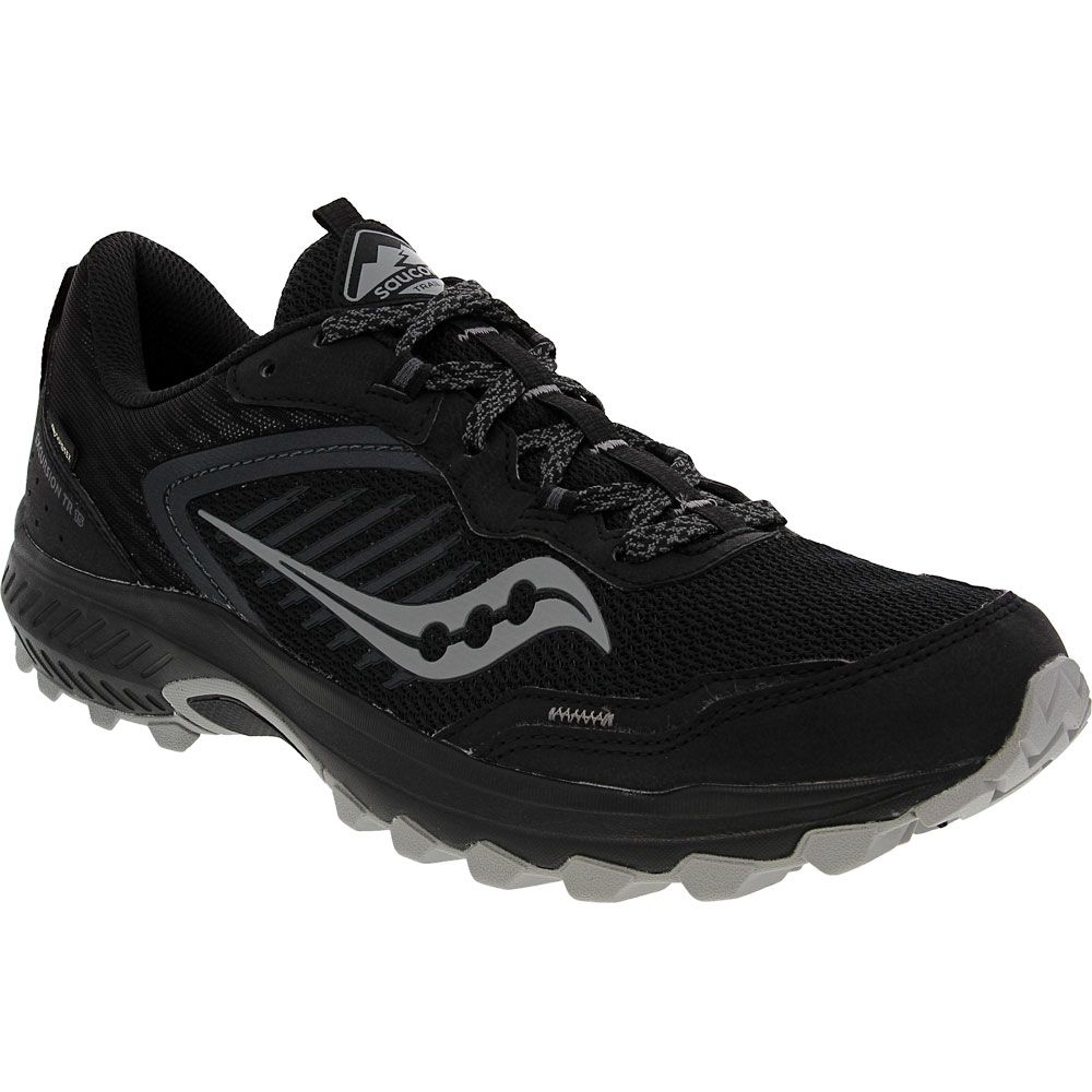 Saucony Excursion TR 15 Gtx Trail Running Shoes - Mens Black Shadow