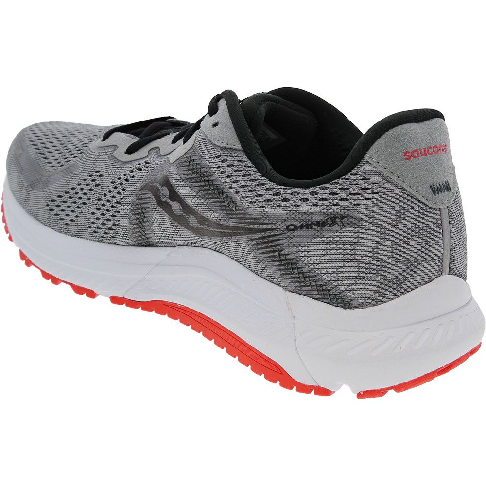 Saucony Omni 20 Running Shoes - Mens Alloy Fire Back View