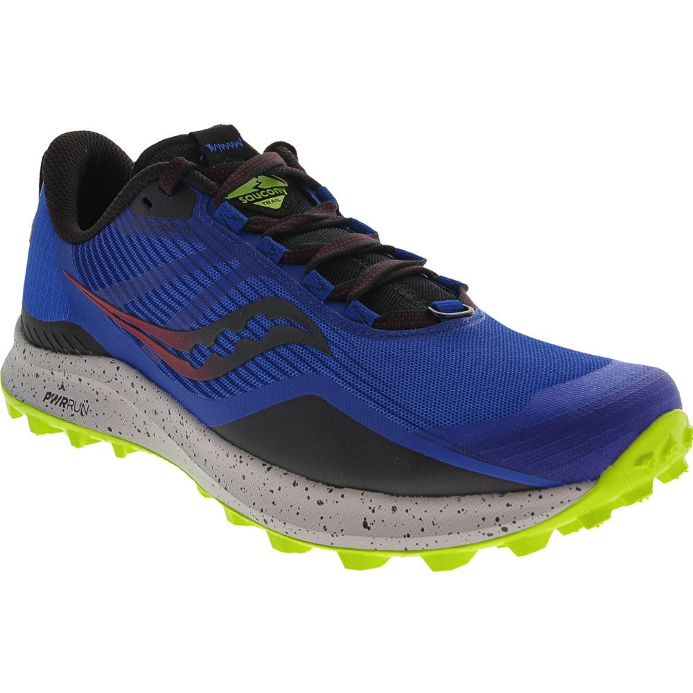 Saucony Peregrine XII Trail Running Shoes - Mens Blue Acid