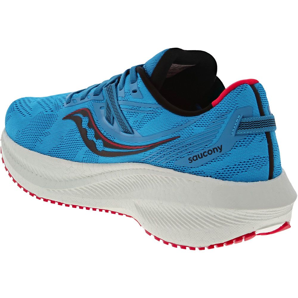 Saucony Triumph 20 Running Shoes - Mens Ocean Blue Back View