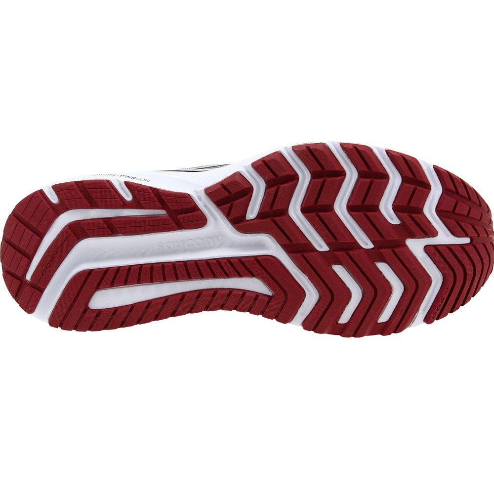 Saucony Omni 21 Running Shoes - Mens Alloy Garnet Sole View