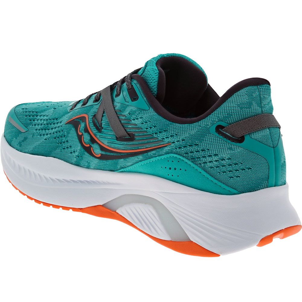 Saucony Guide 16 Running Shoes - Mens Agave Marigold Back View
