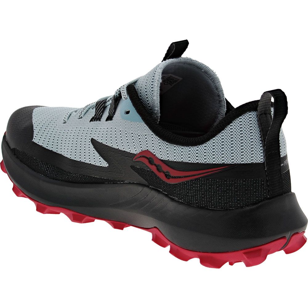 Saucony Peregrine 13 Trail Running Shoes - Mens Vapor Poppy Back View