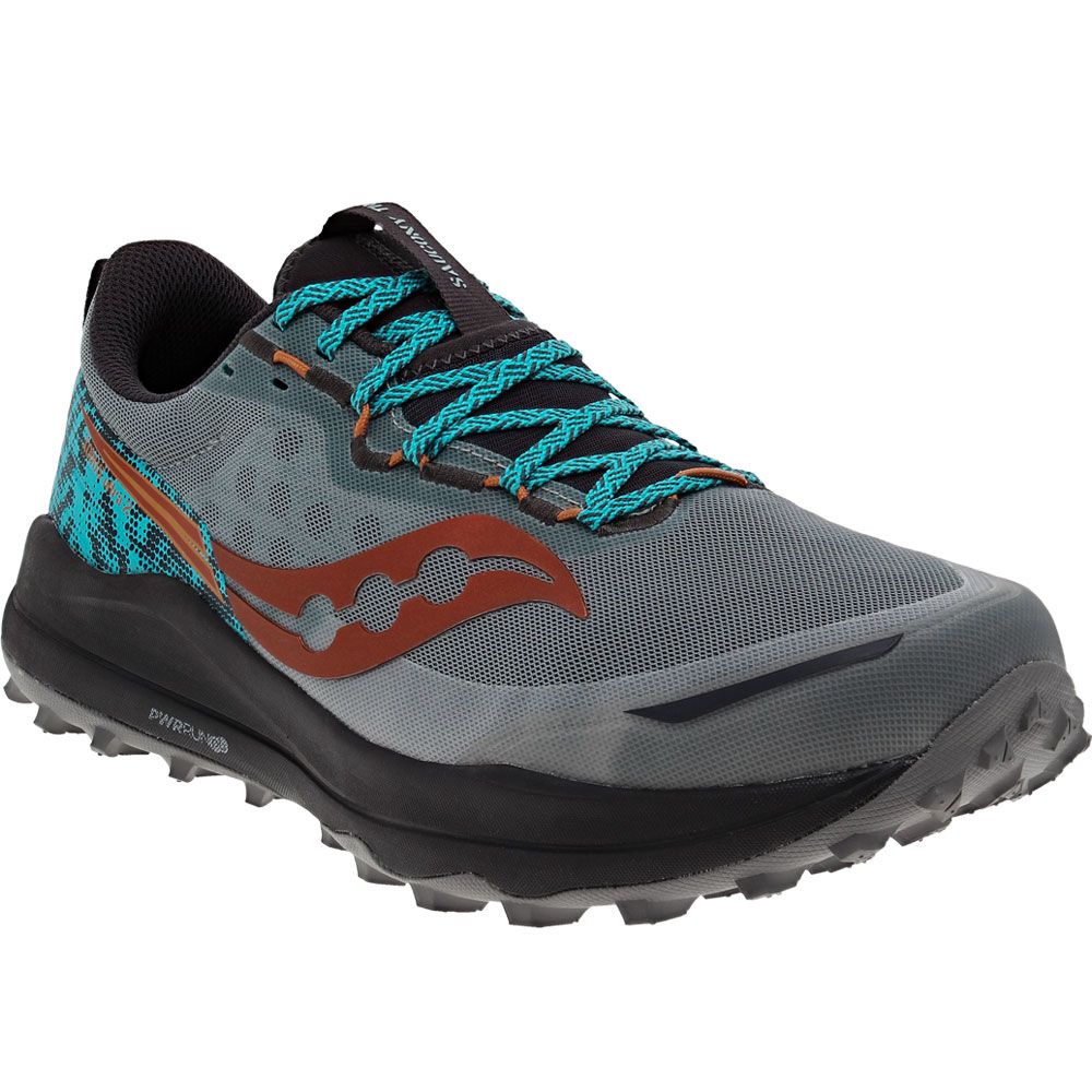 Saucony Xodus Ultra 2 Trail Running Shoes - Mens Fossil Grey Basalt