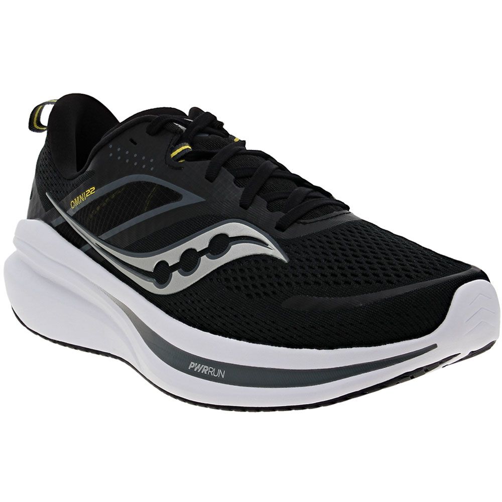 Saucony Omni 22 Running Shoes - Mens Black White