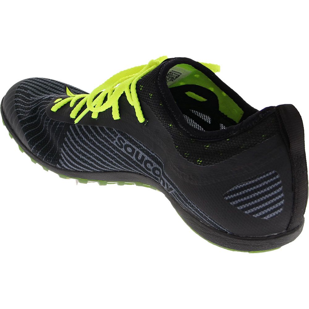 Saucony Havok Xc 2 Running Shoes - Mens Black Gold Back View