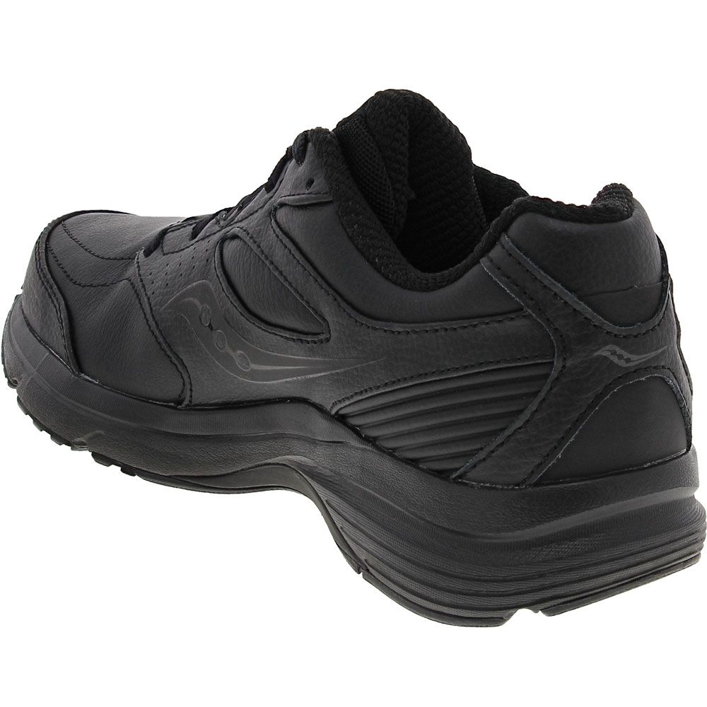 Saucony Integrity Walker 3 Walking Shoes - Mens Black Back View