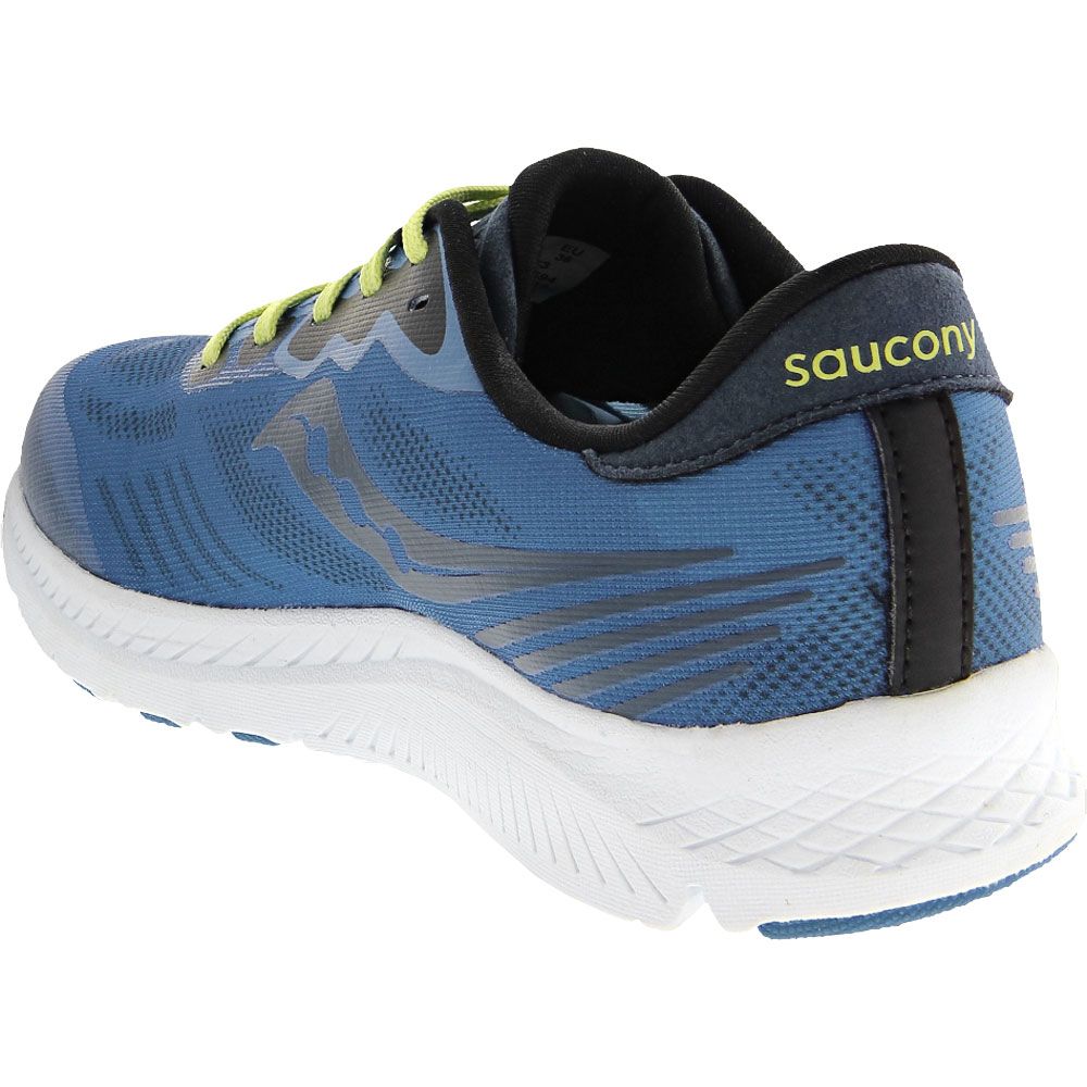 Saucony Ride 14 Boys Running Shoes Blue Back View