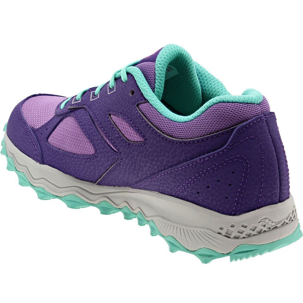 Saucony Cohesion TR 14 Kids Running Shoes Purple Pink Back View