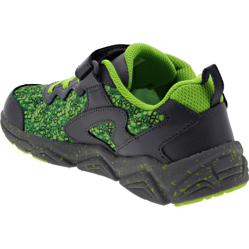 Saucony Flash A/C 3 Running - Boys | Girls Grey Green Slime Back View