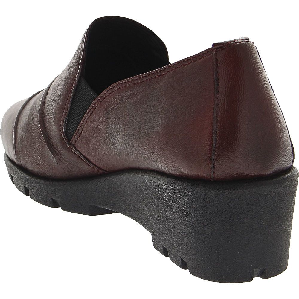 Spring Step Anahita Slip on Casual Shoes - Womens Burgundy Back View