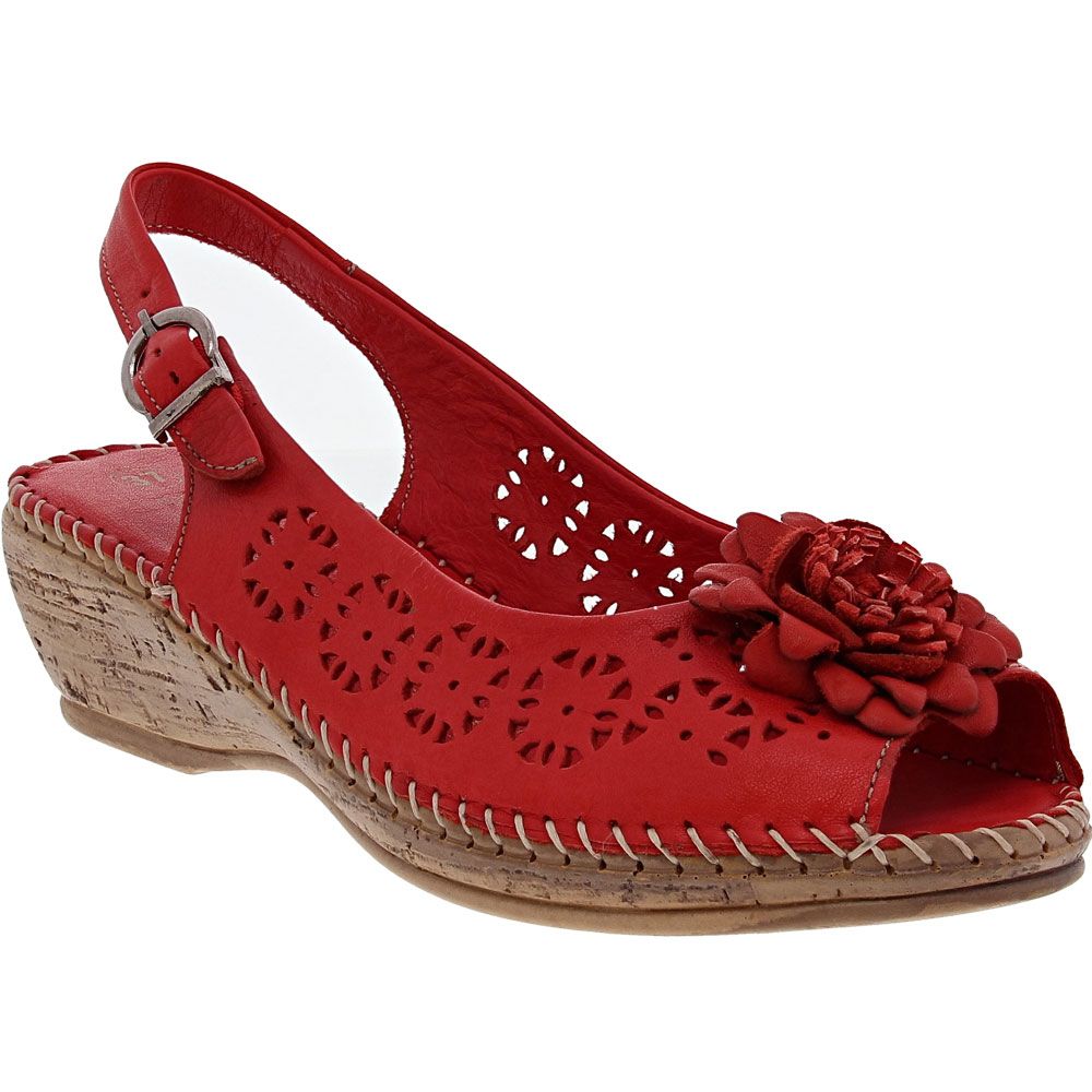 Spring Step Belford Sandals - Womens Red
