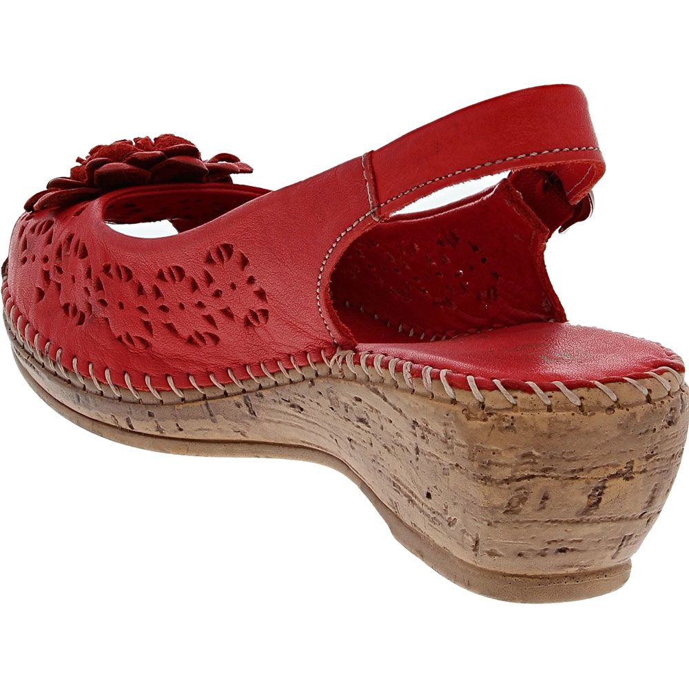 Spring Step Belford Sandals - Womens Red Back View