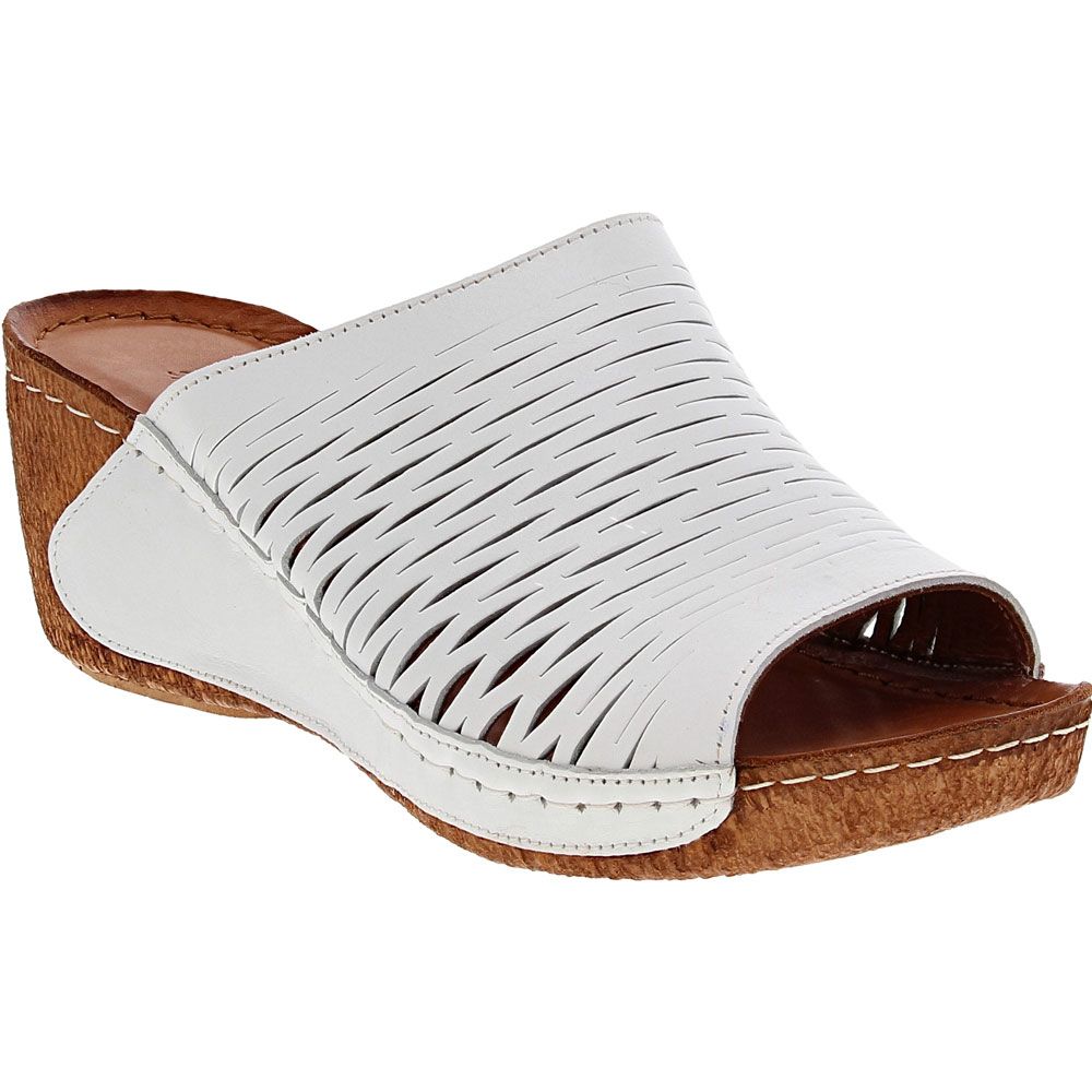 Spring Step Cunacena Slide Sandals - Womens White
