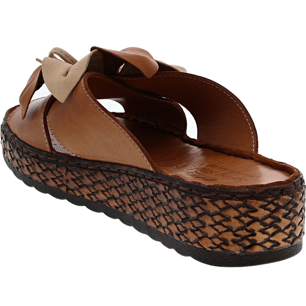 Spring Step Hilary Sandals - Womens Camel Back View
