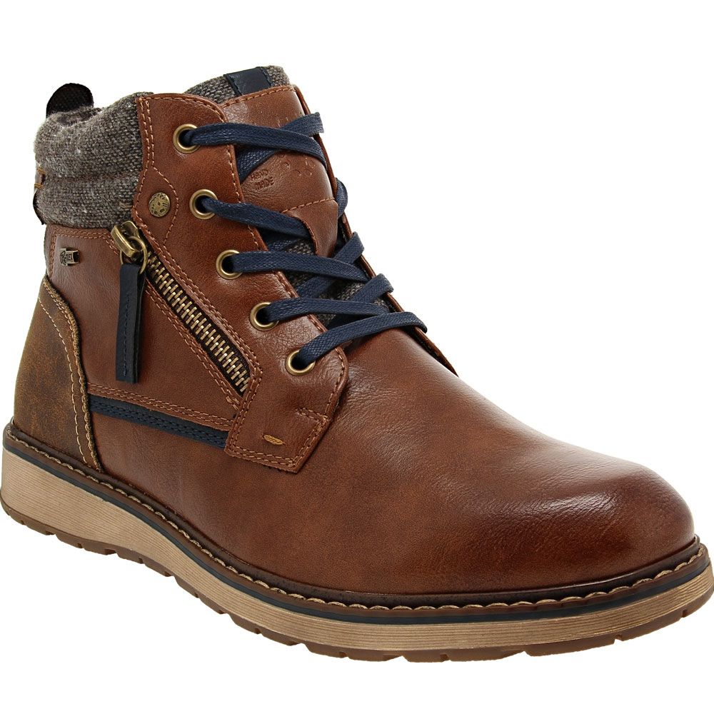 Spring Step Johnny Casual Boots - Mens Cognac
