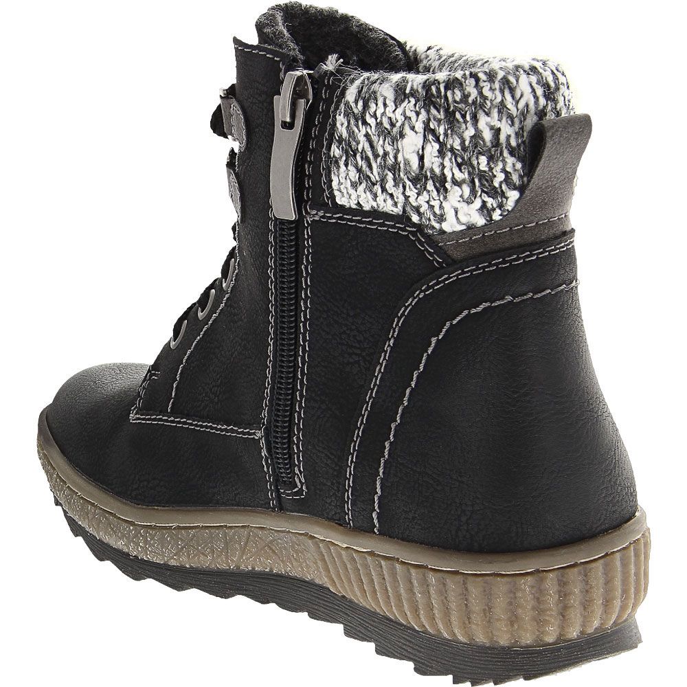 Spring Step Karlene Casual Boots - Womens Black Back View