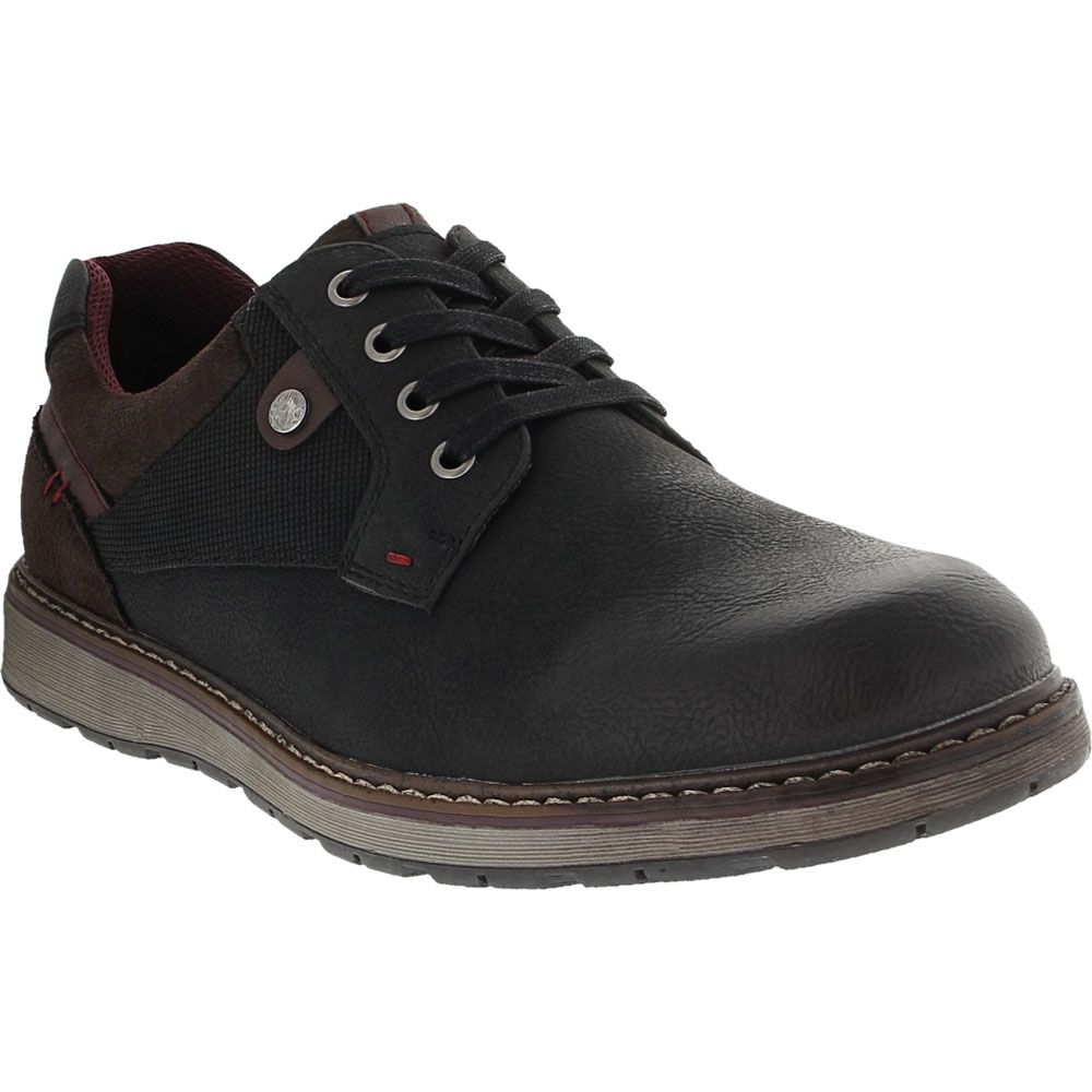 Spring Step Raymond Lace Up Casual Shoes - Mens Black