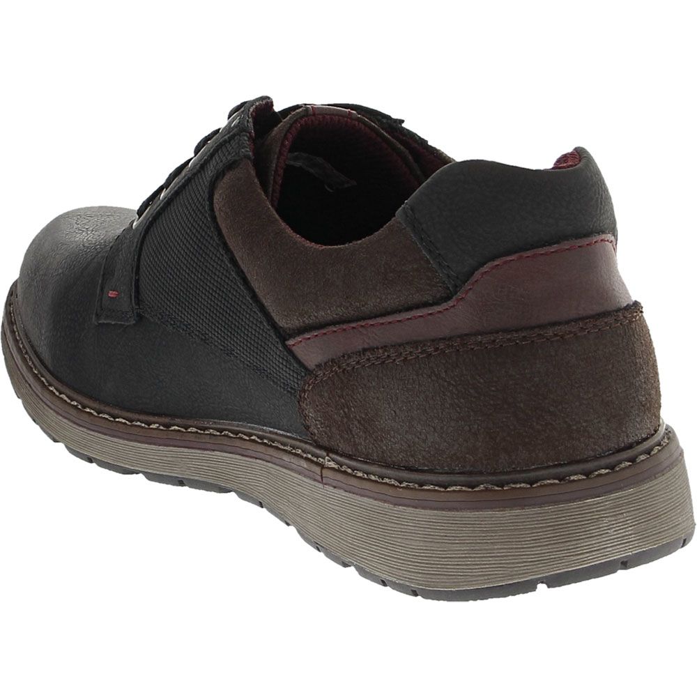 Spring Step Raymond Lace Up Casual Shoes - Mens Black Back View