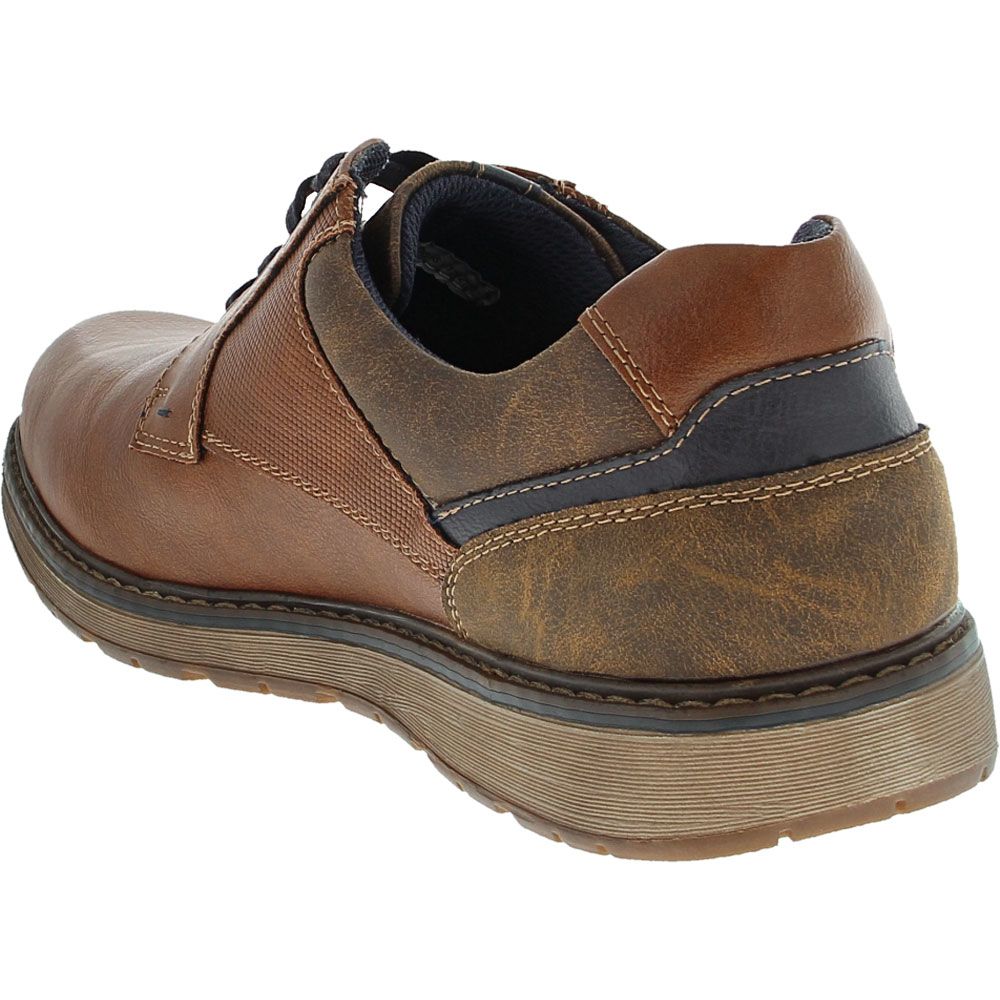 Spring Step Raymond Lace Up Casual Shoes - Mens Cognac Back View