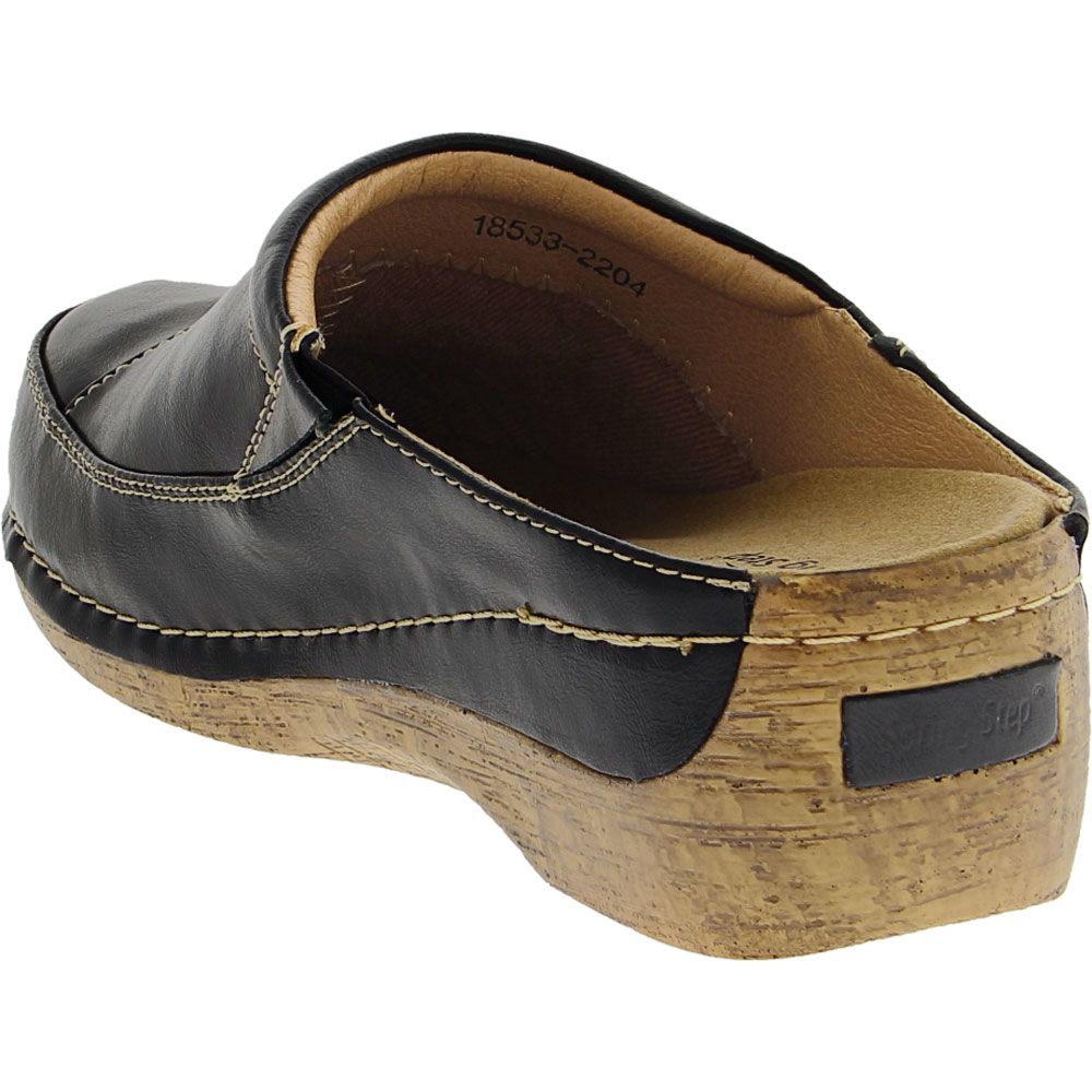 Spring Step Telly Clogs Casual Shoes - Womens Black Back View
