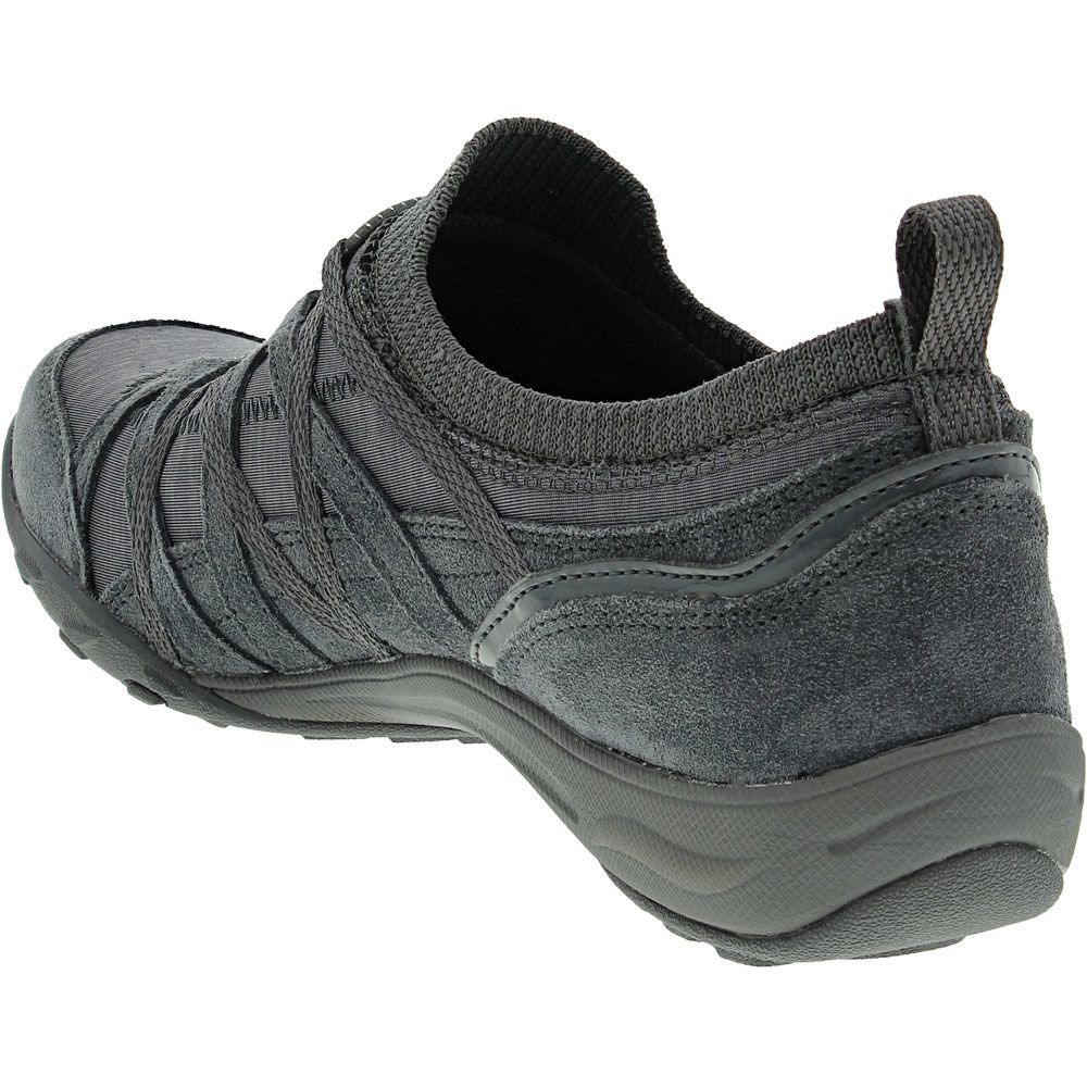 Skechers Arch Fit Comfy Lifestyle Shoes - Womens Charcoal Back View