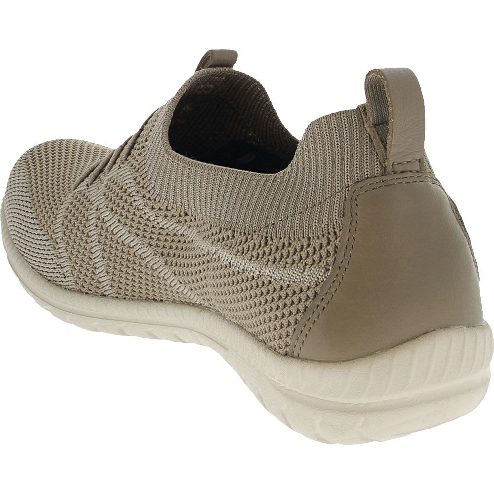 Skechers Arch Fit Flex Slip on Casual Shoes - Womens Taupe Back View