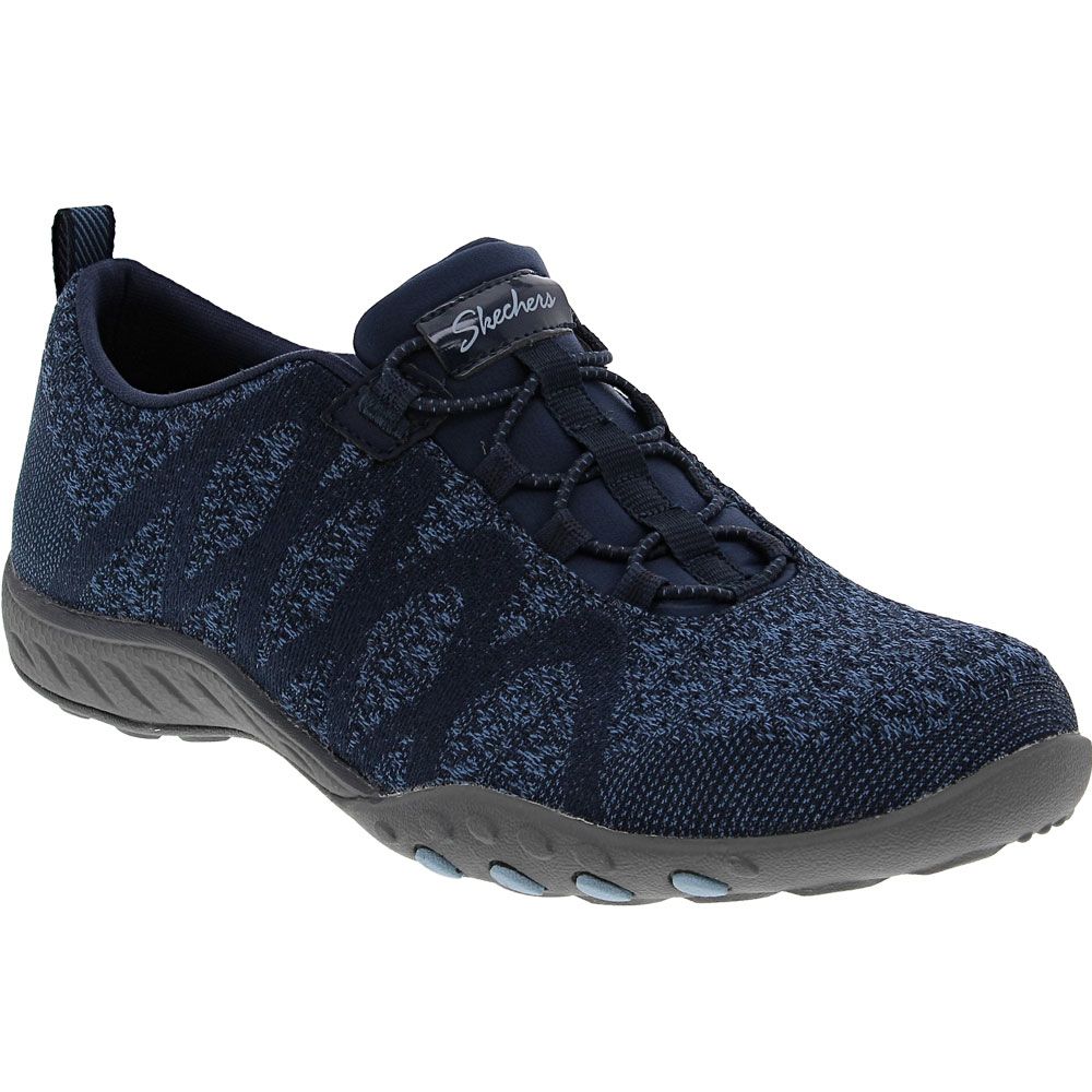 Skechers Breathe Easy Infiknity Slip on Casual Shoes - Womens Navy