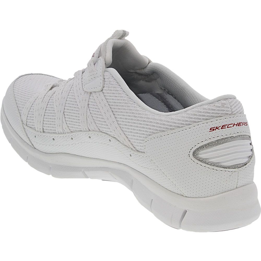 Skechers Gratis Missions Lifestyle Shoes - Womens White Back View