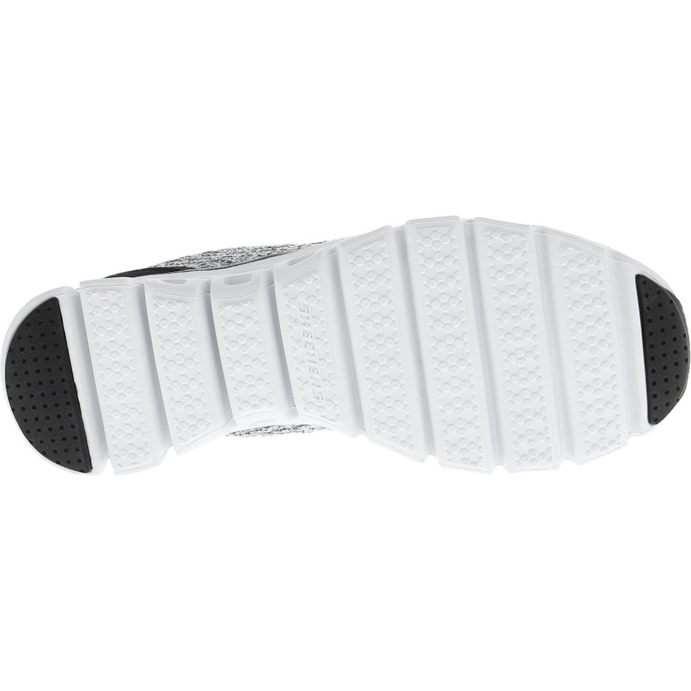 Skechers Glide Step Sport Head Start Lifestyle Shoes - Womens White Black Sole View