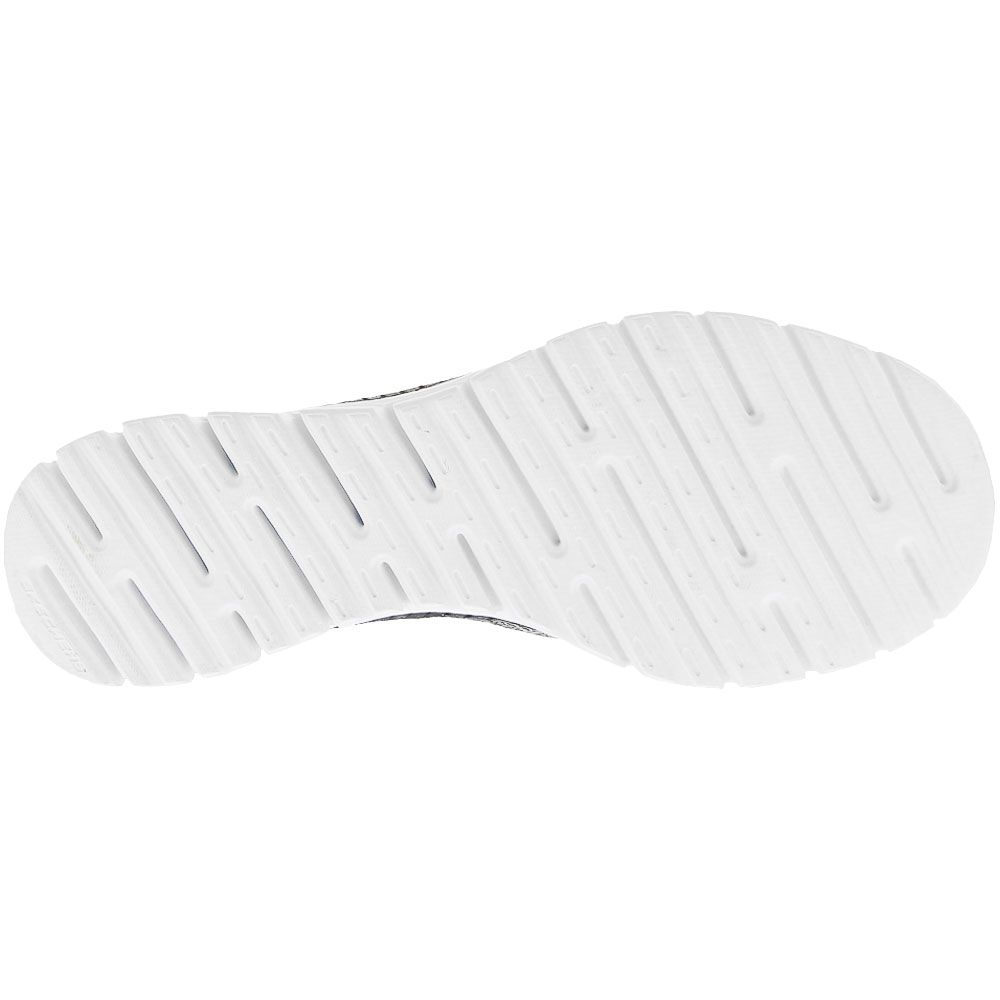 Skechers Luminate Love Struck Lifestyle Shoes - Womens White Black Sole View