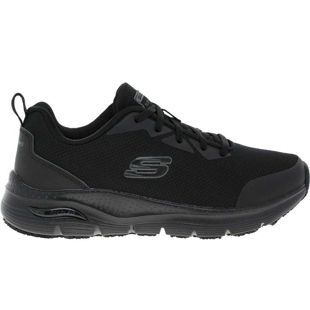 Skechers Work Arch Fit Non-Safety Toe Work Shoes - Womens Black