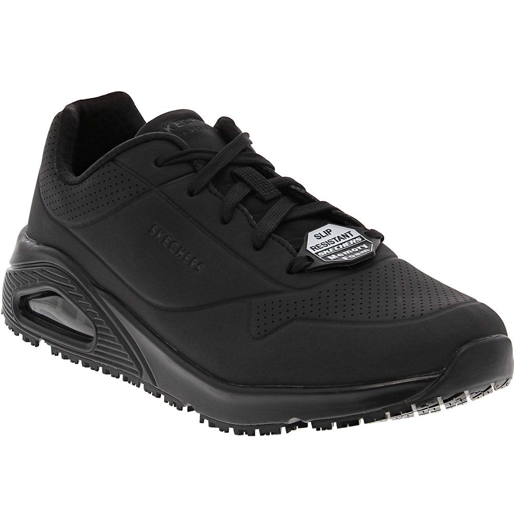 Skechers Work Uno SR Womens Non-Safety Toe Work Shoes Black