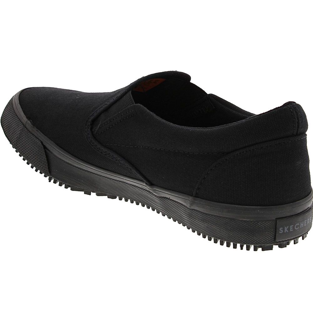 Skechers Work Delvee Non-Safety Toe Work Shoes - Womens Black Back View