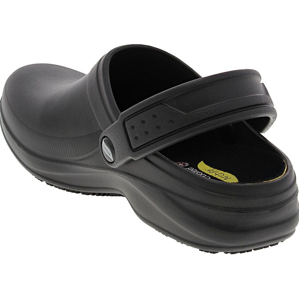 Skechers Work Arch Fit Riverbound Pasay Womens Work Shoes Black Back View