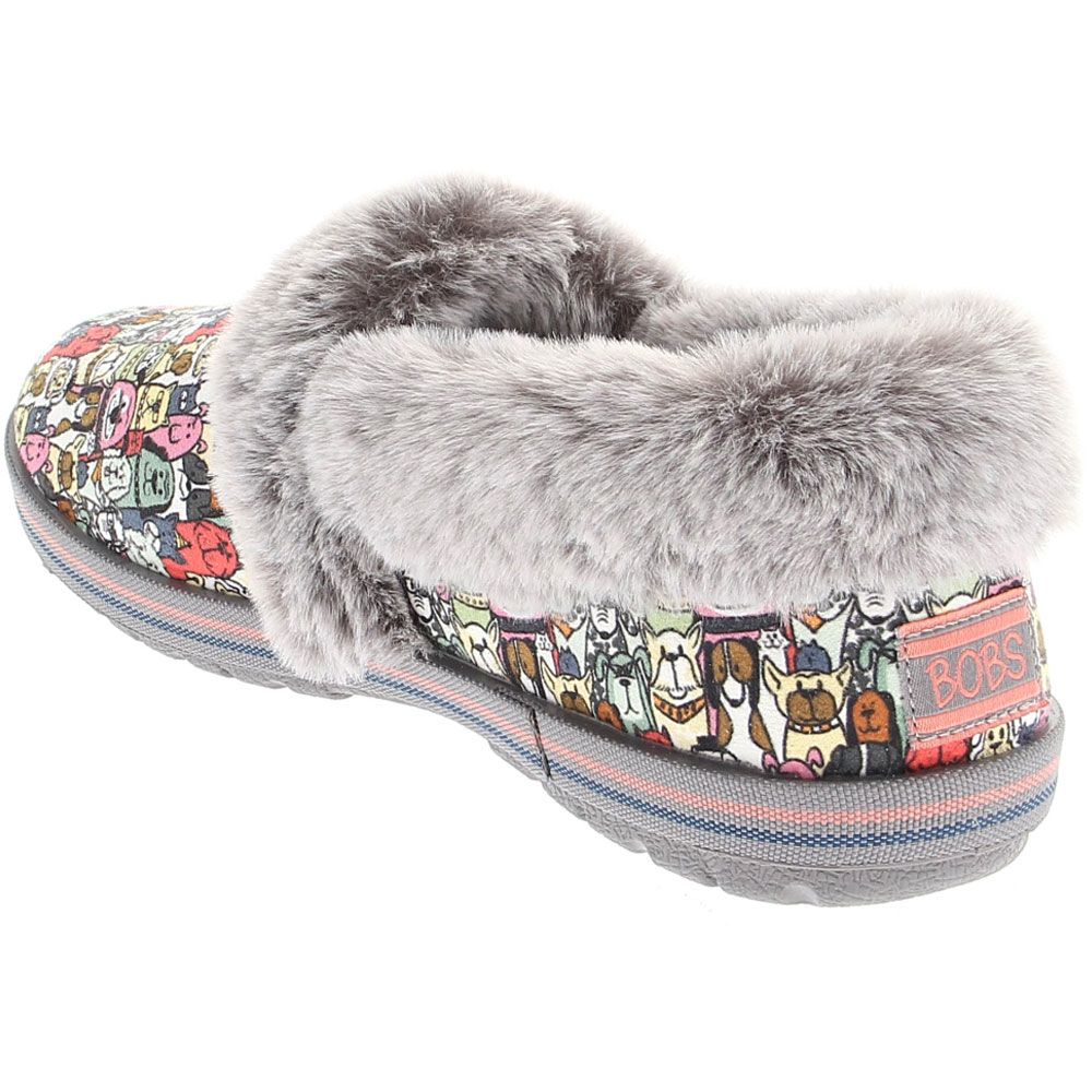 Skechers Too Cozy Rover Slippers - Womens Grey Back View