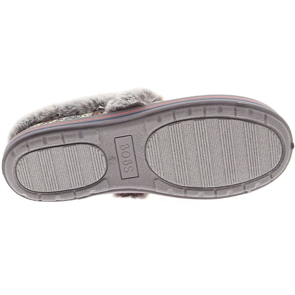 Skechers Too Cozy Rover Slippers - Womens Grey Sole View