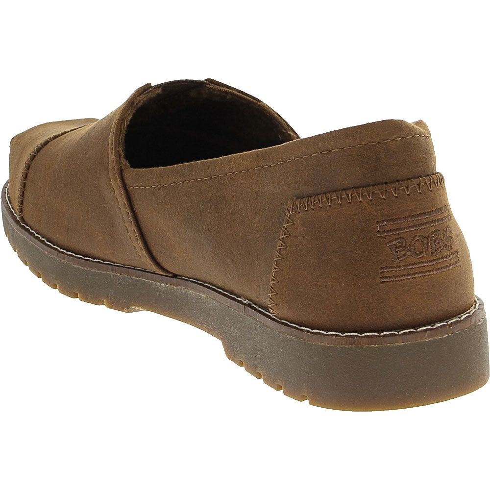 Skechers Bobs Chill Lugs Urban Spell Womens Slip on Casual Shoes Brown Back View