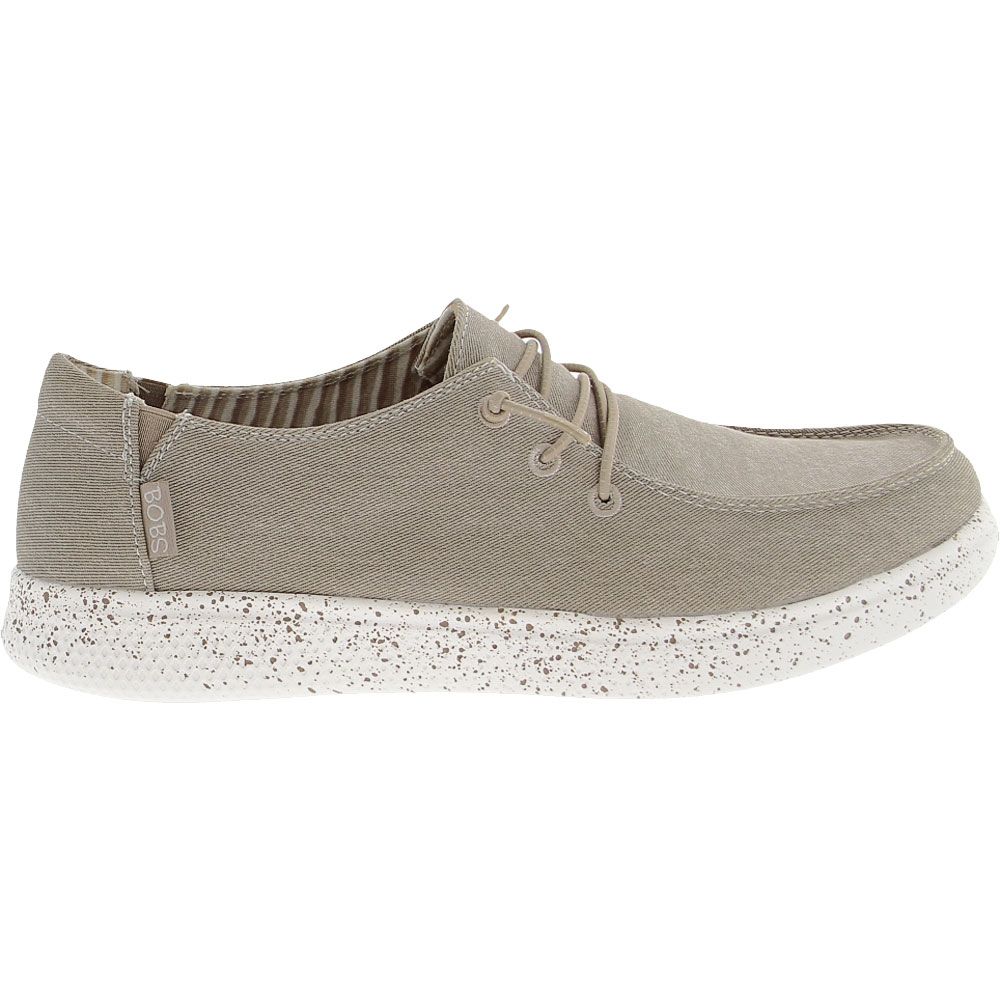 Skechers Bobs Skipper Summer Life Womens Lifestyle Shoes Taupe Side View
