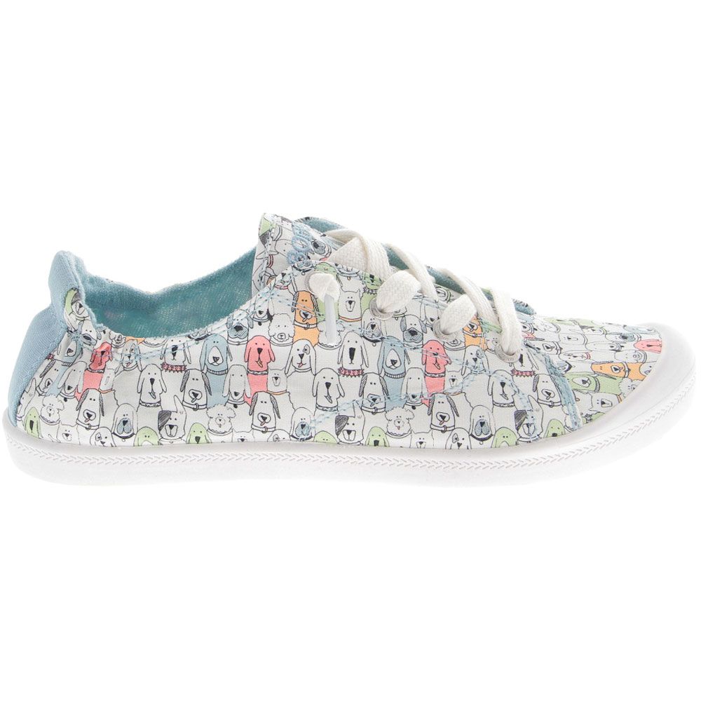 Skechers Beach Bingo Wag Party Lifestyle Shoes - Womens White Side View