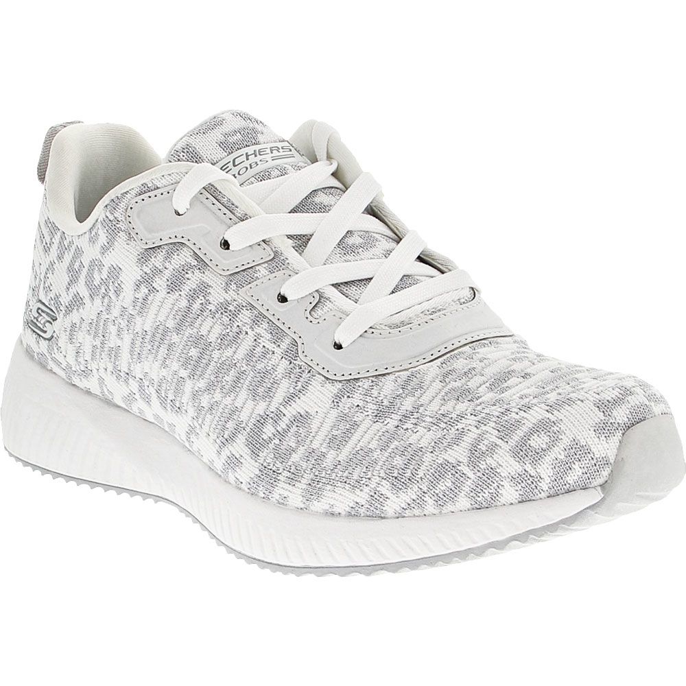 Skechers Bobs Squad Mighty Cat Lifestyle Shoes - Womens White Multi