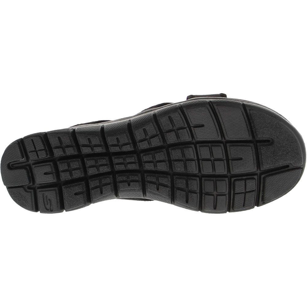 Skechers Flex Appeal 2.5 Start Up 2.0 Womens Sandals Black Sole View