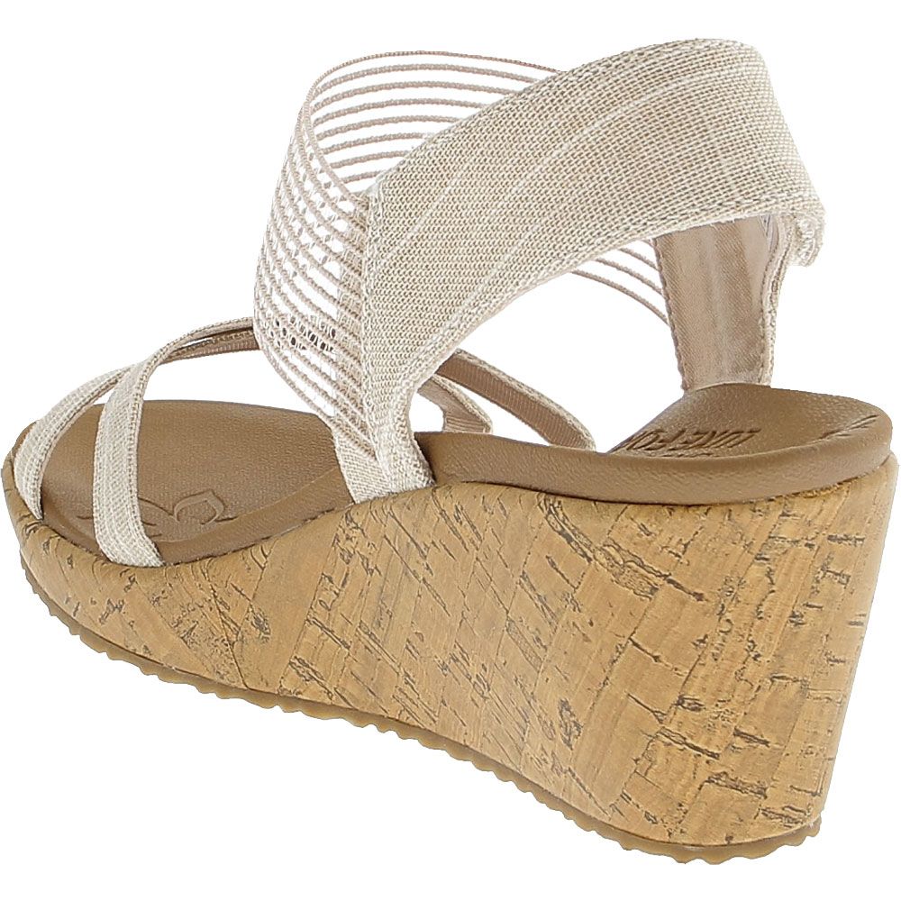 Skechers Beverlee Casual Outing Sandals - Womens Natural Back View