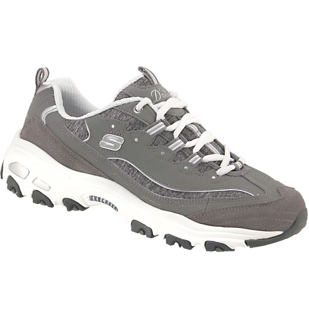 Skechers Dlites Me Time Lifestyle Shoes - Womens Gray White