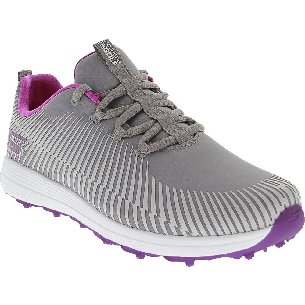 Skechers Max Swing Golf Shoes - Womens Grey Purple