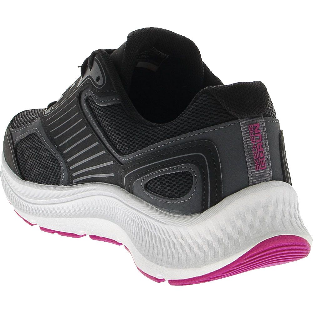 Skechers Go Run Consistent 2 Advantage Running Shoes - Womens Black Pink Back View