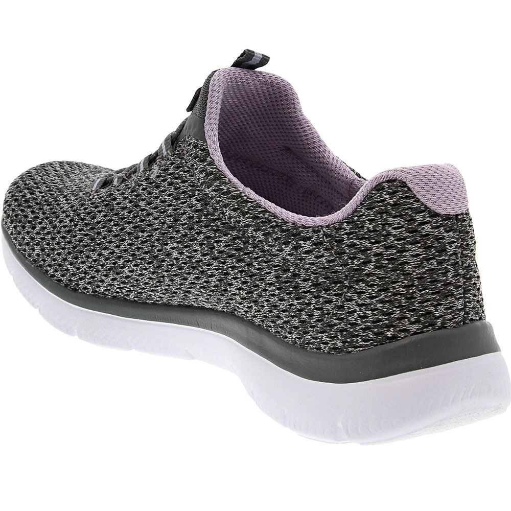 Skechers Summits Strong Running Shoes - Womens Grey Back View