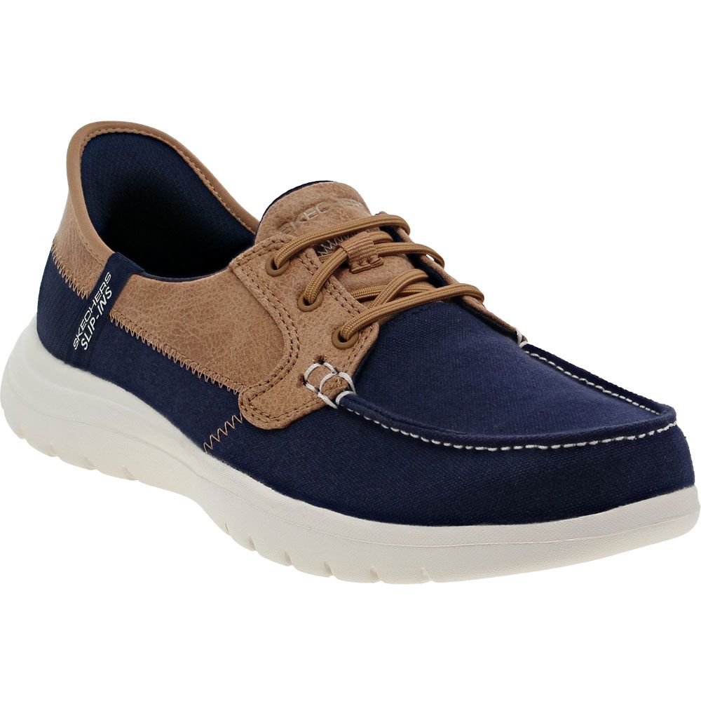 Skechers Slip Ins On The Go Palmilla Slip on Casual Shoes - Womens Navy