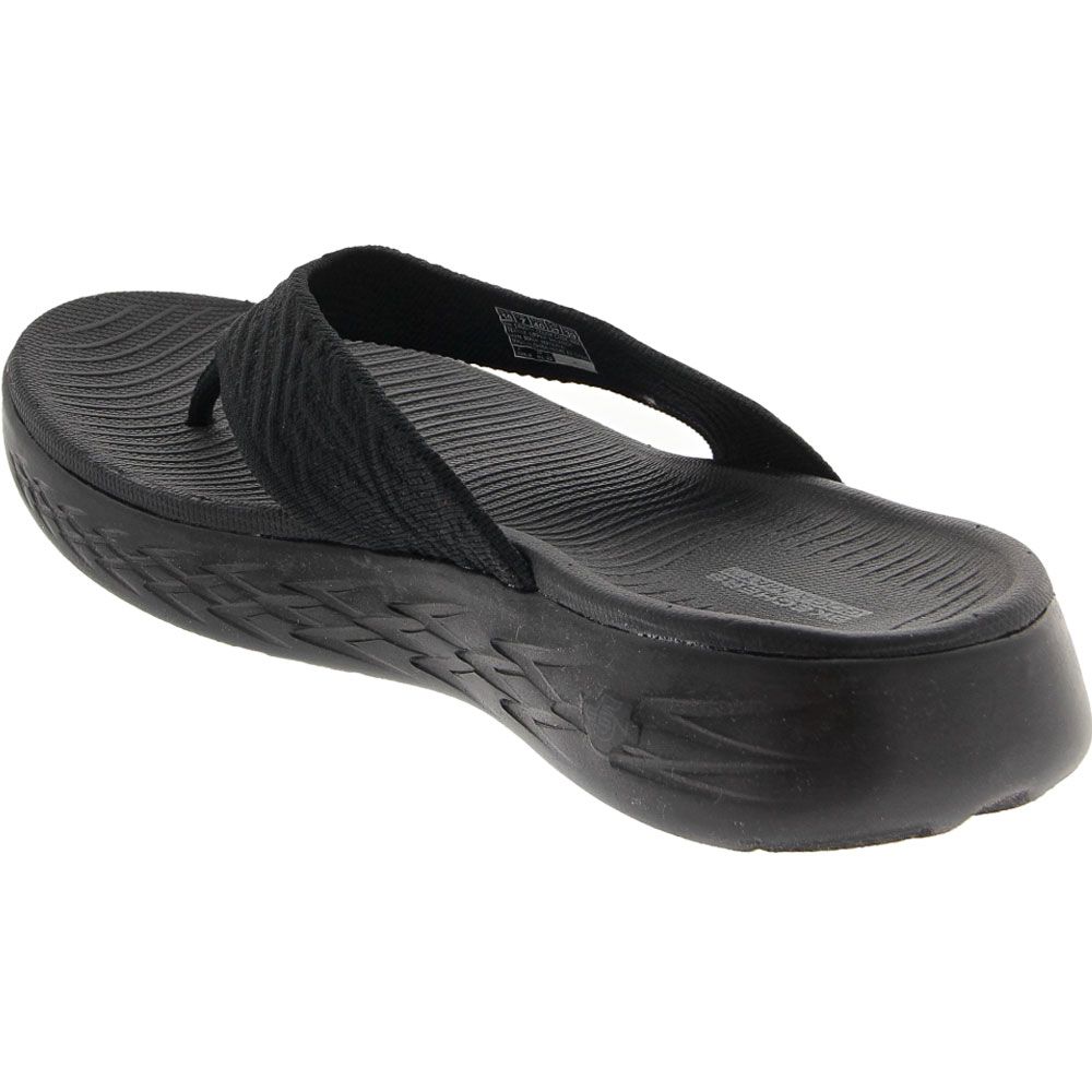 Skechers On The Go 600 Sunny Water Sandals - Womens Black Black Back View