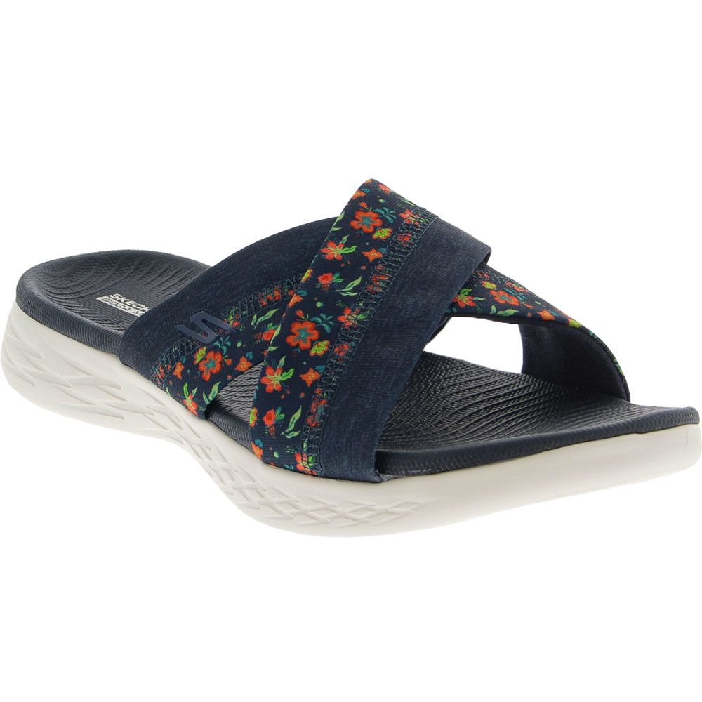 Skechers On The Go 600 Blooms Water Sandals - Womens Navy